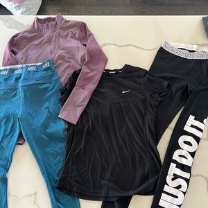 Nike workout clothes (price includes all items)